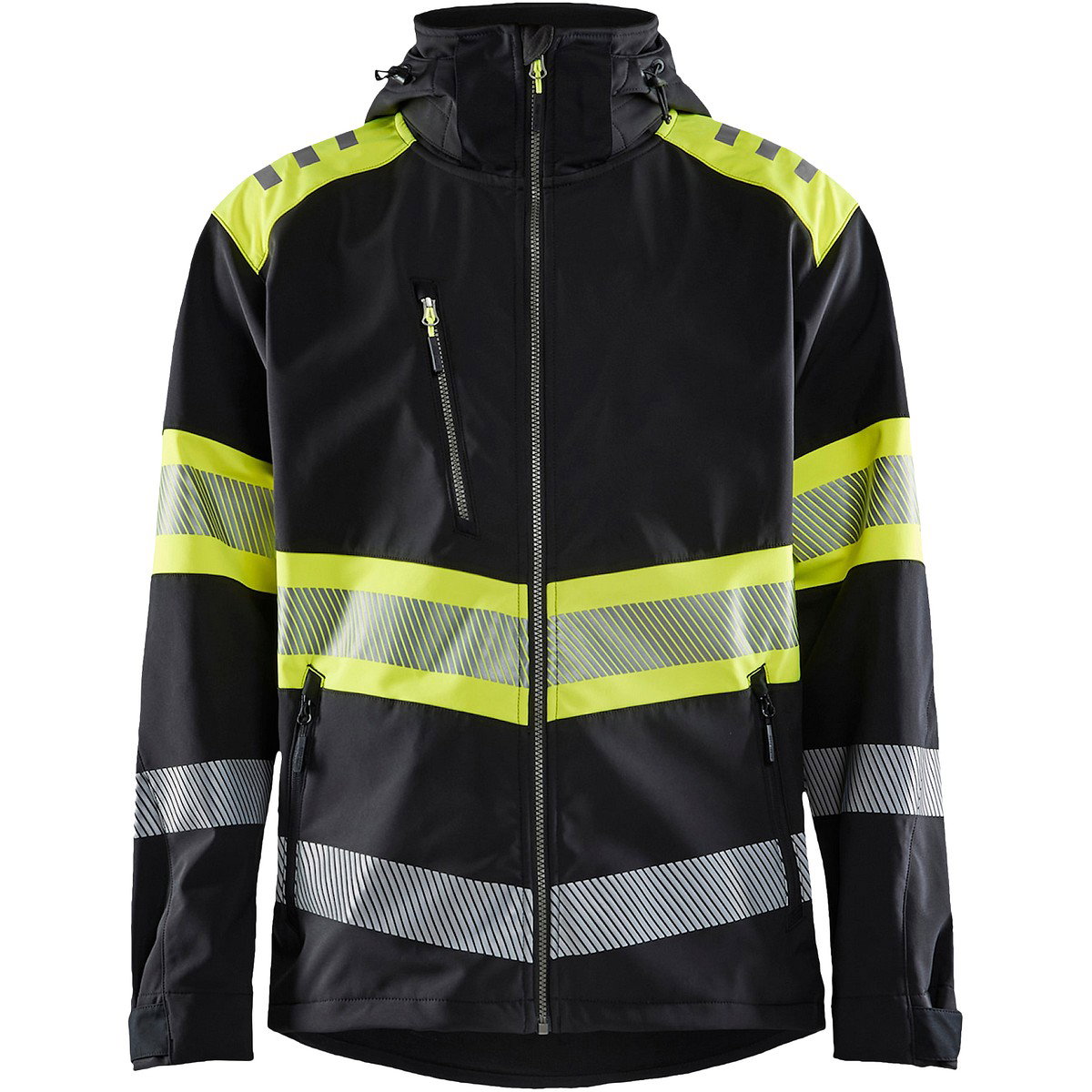 SOFTSHELL TAKKI HI-VIS 4494-2513-9933 MUSTA/FL