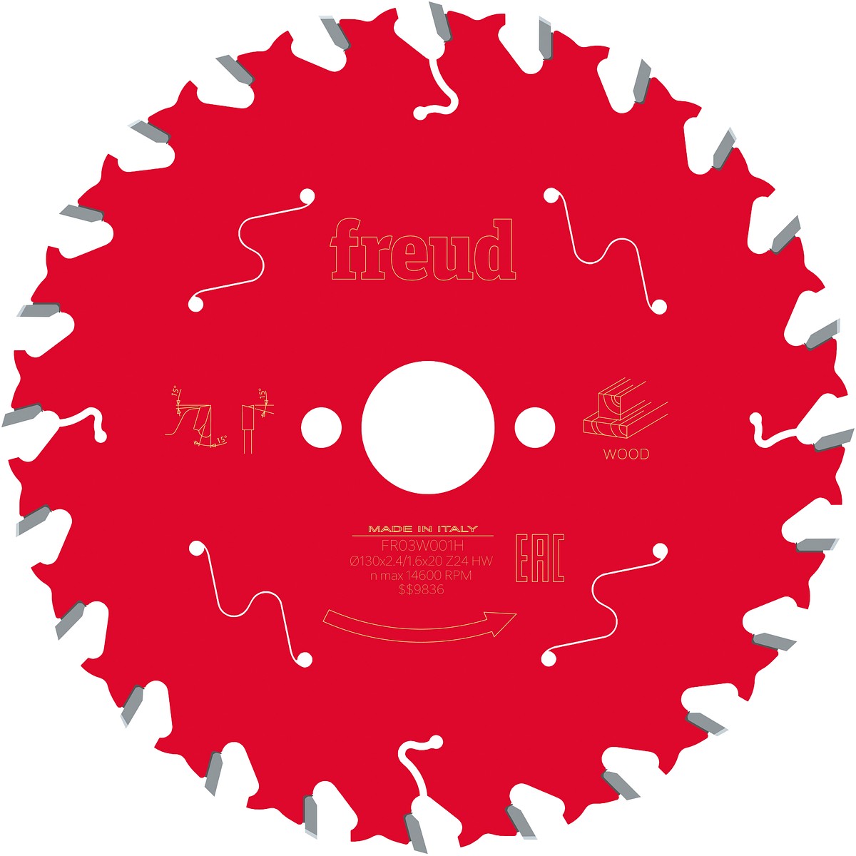 SIRKKELINTERÄ 130X2,4X20MM Z24