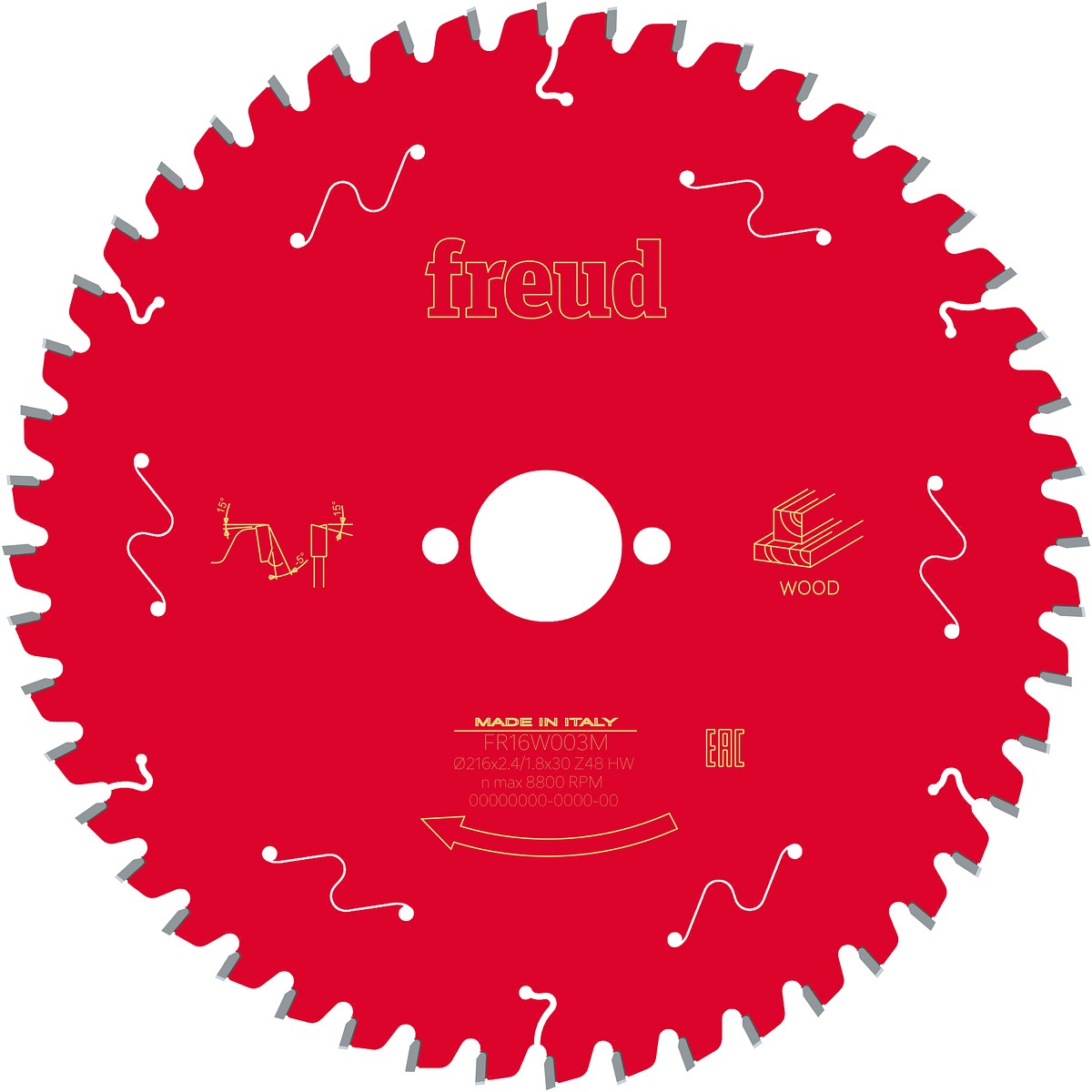 SIRKKELINTERÄ 216X2,4X30MM Z48