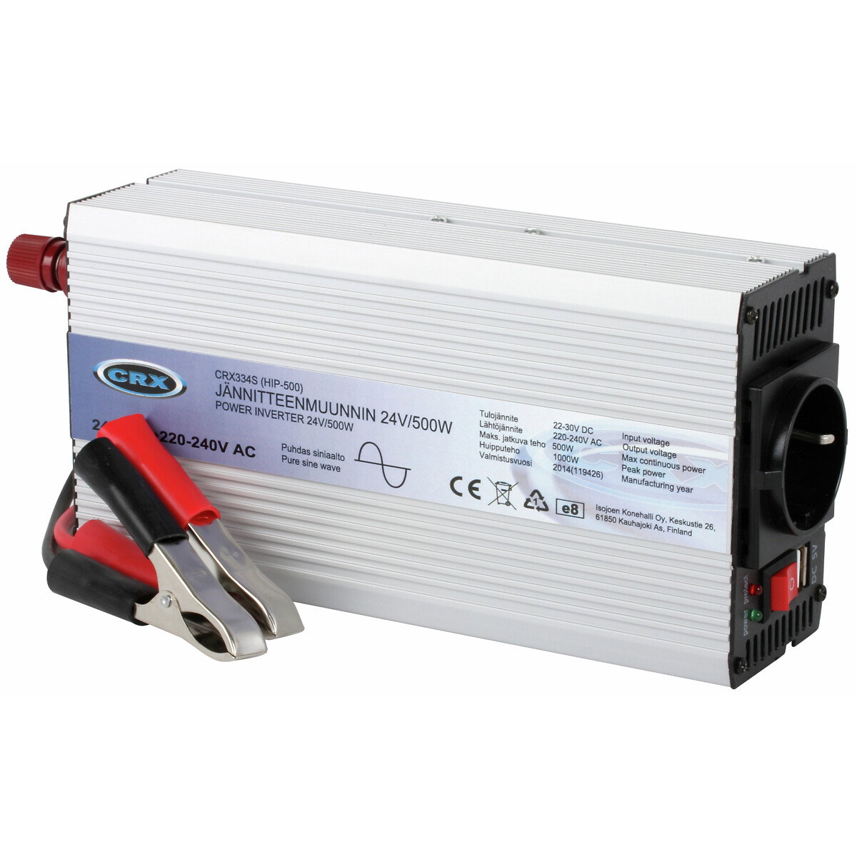 SINIAALTOINVERTTERI 24V/230V 500W