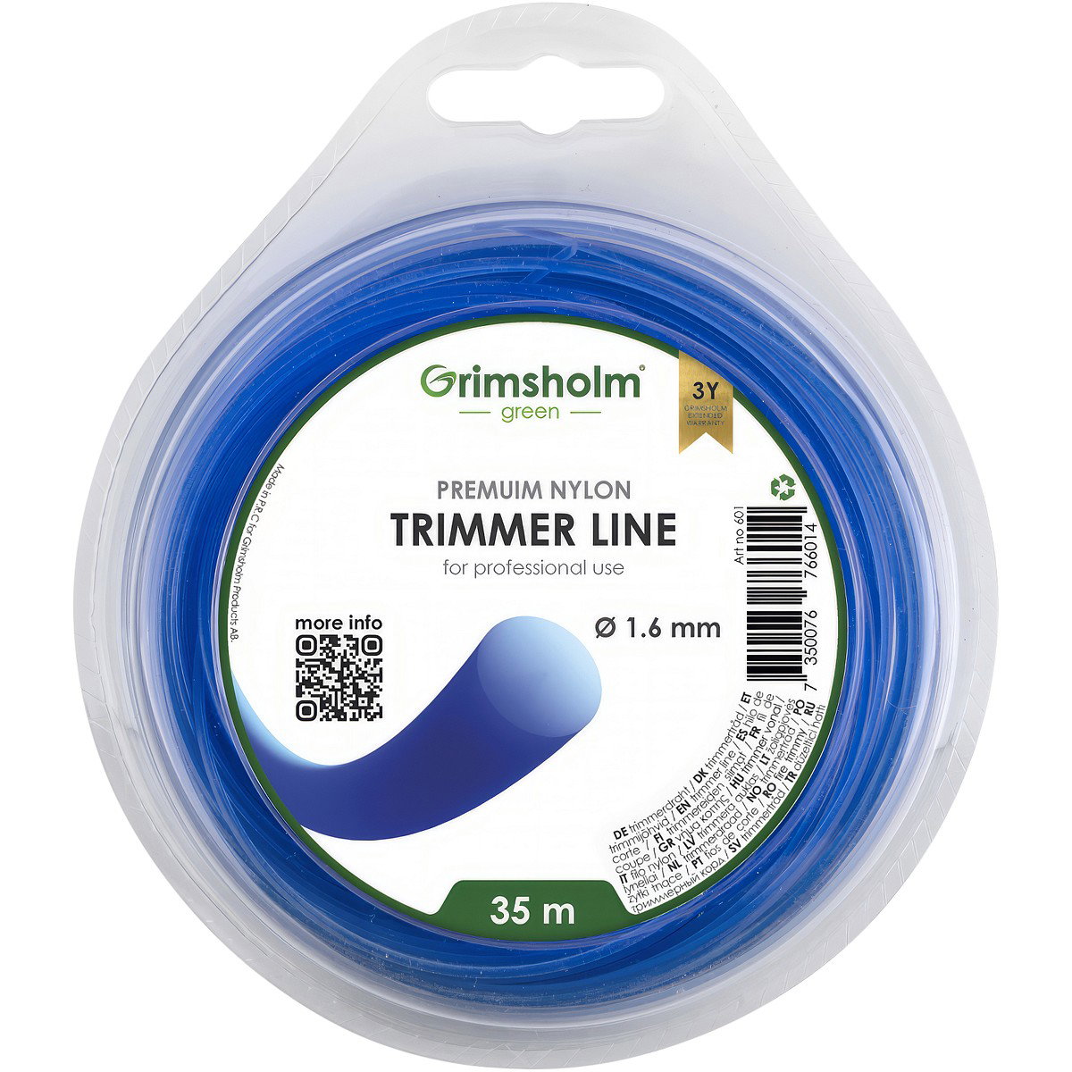TRIMMERIN SIIMA 1,6MM 35M PYÖREÄ