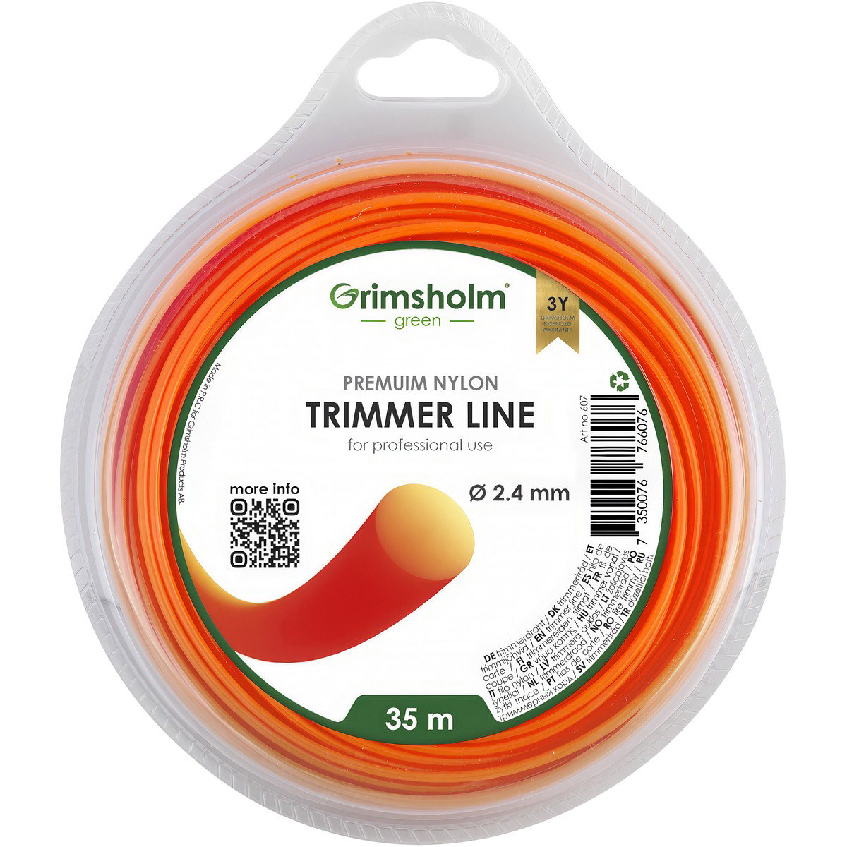 TRIMMERIN SIIMA 2,4MM 35M PYÖREÄ