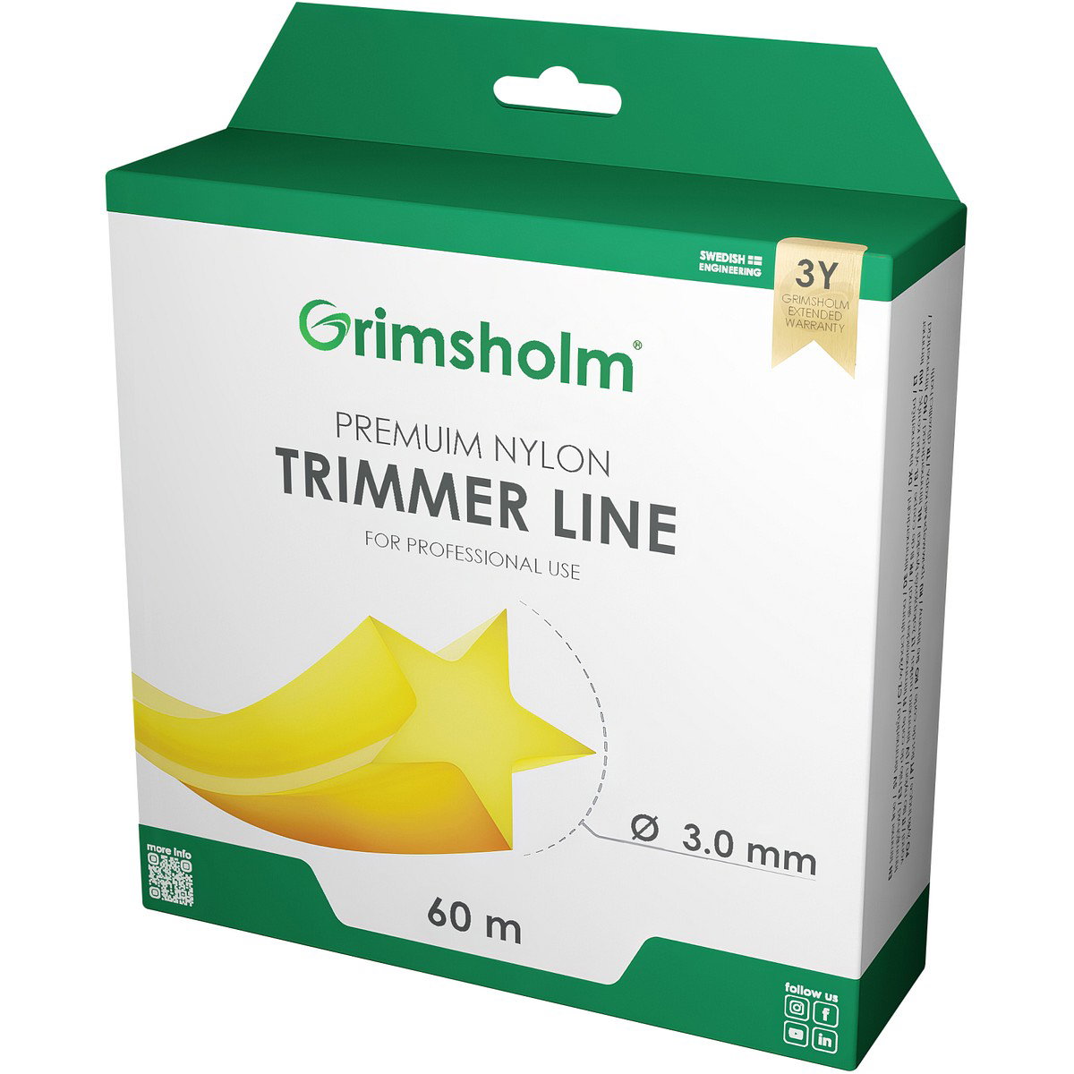 TRIMMERIN SIIMA 3,0MM 60M TÄHTI