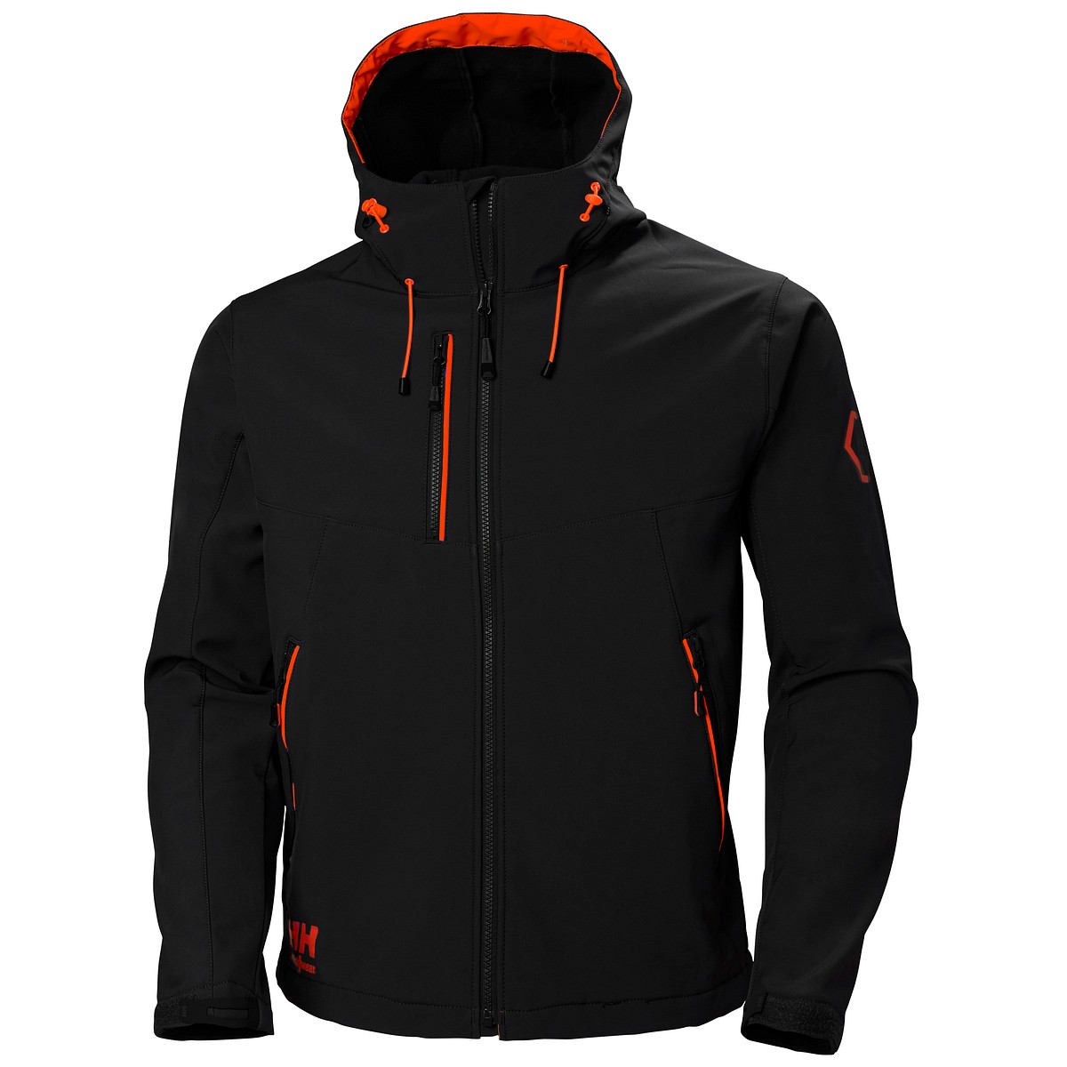SOFTSHELL TAKKI CHELSEA EVO MUSTA/ORANSSI