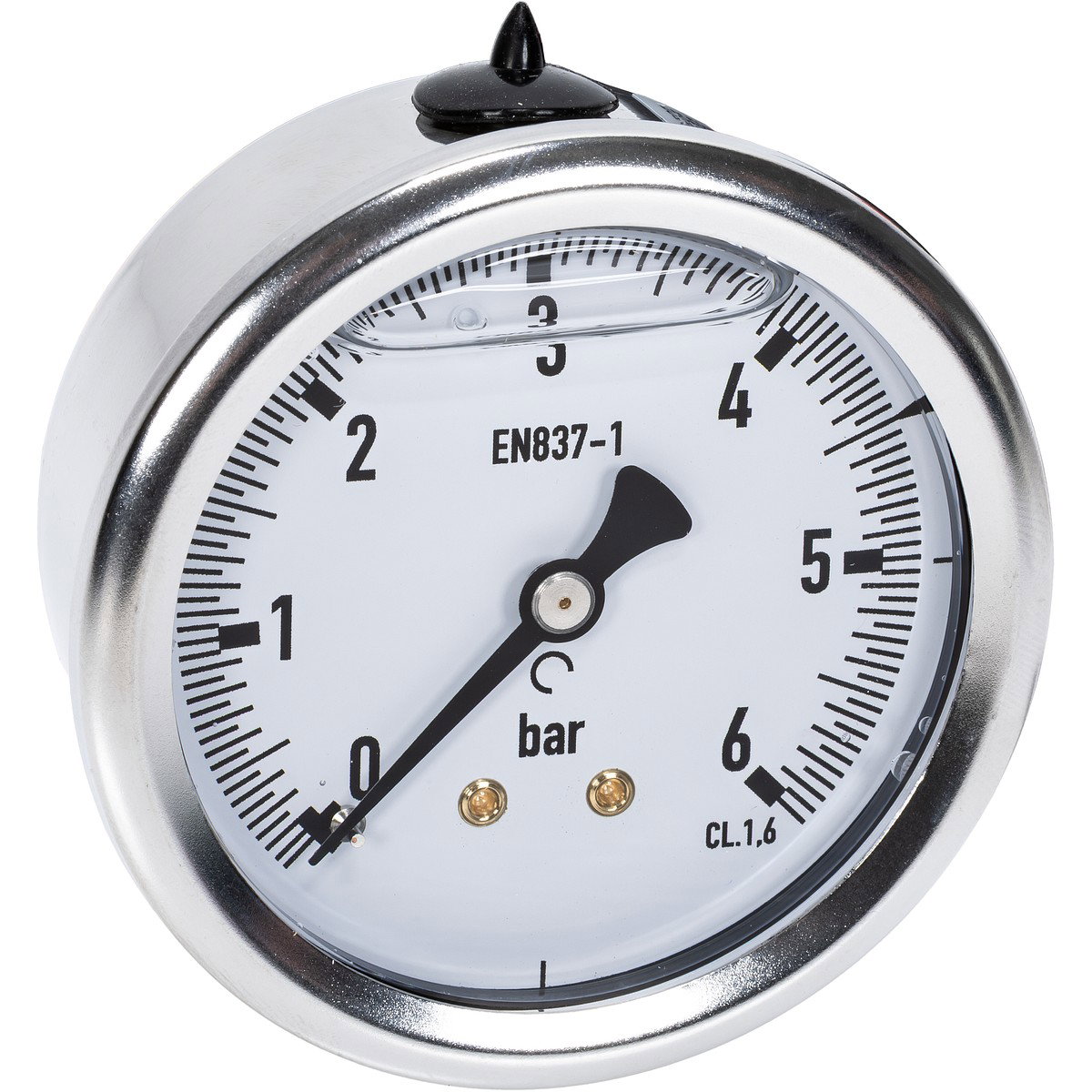 PAINEMITTARI 6BAR 63MM 1/4 TAKAKIINNITYS IP