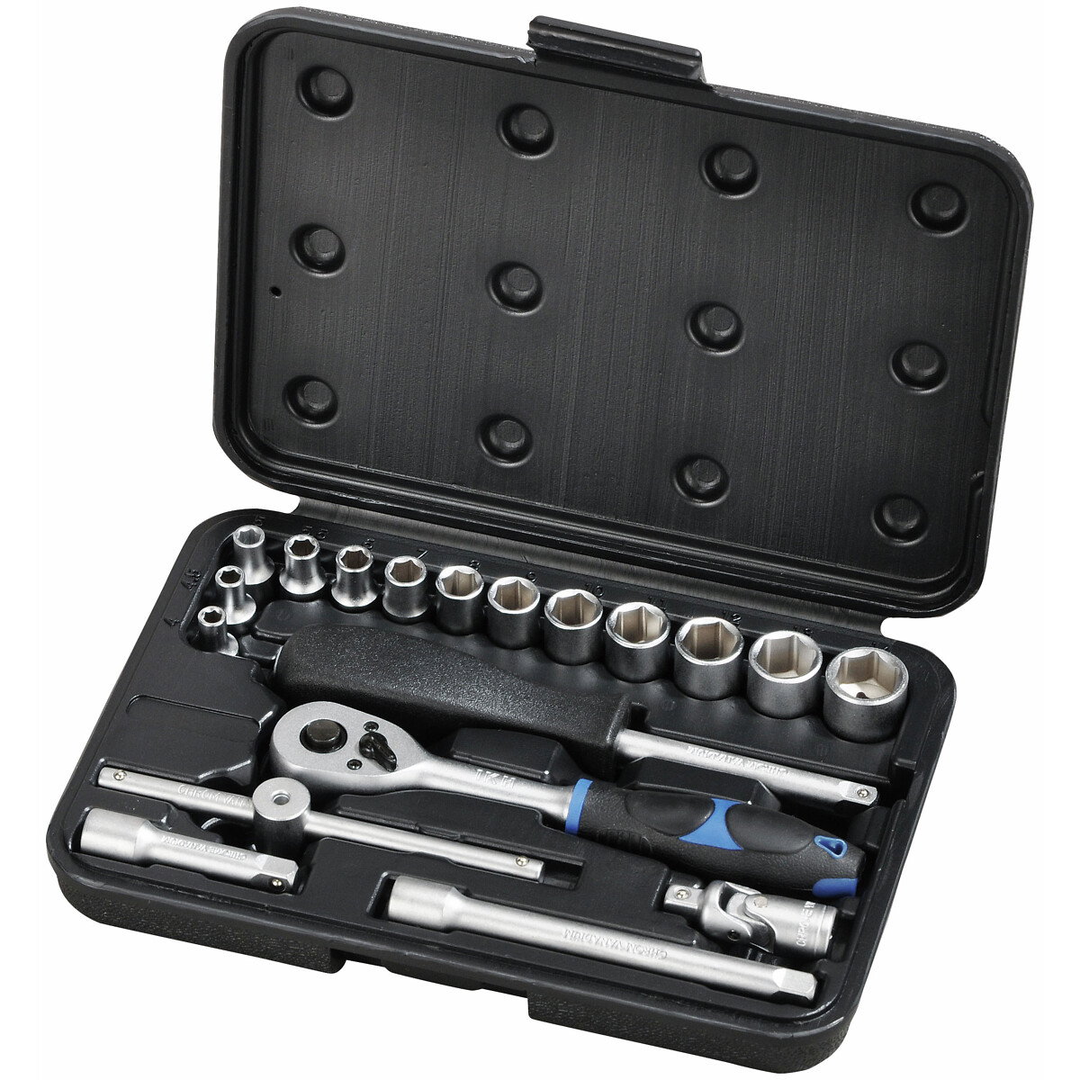 HYLSYSARJA 1/4" 19-OS. 4-14MM 6-KULMA