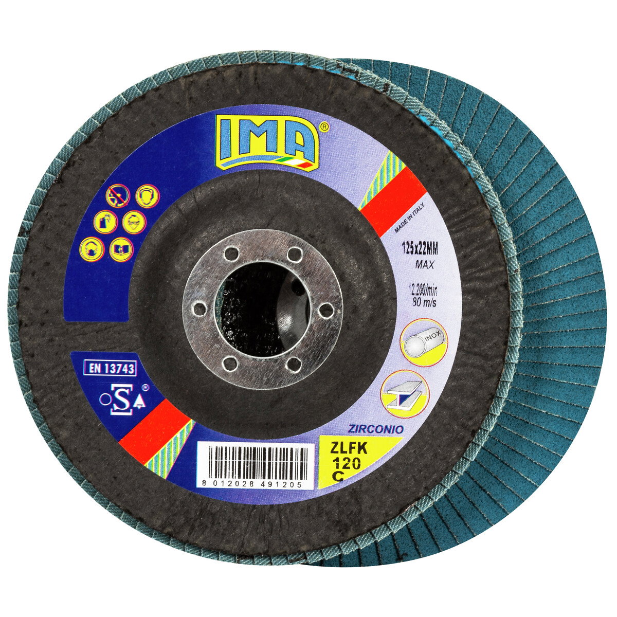 LAMELLILAIKKA 125MM G120 ZIRCON