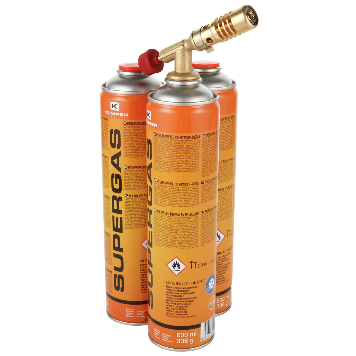KAASUPOLTIN MINI + 3X 600ML KAASUSÄILIÖ