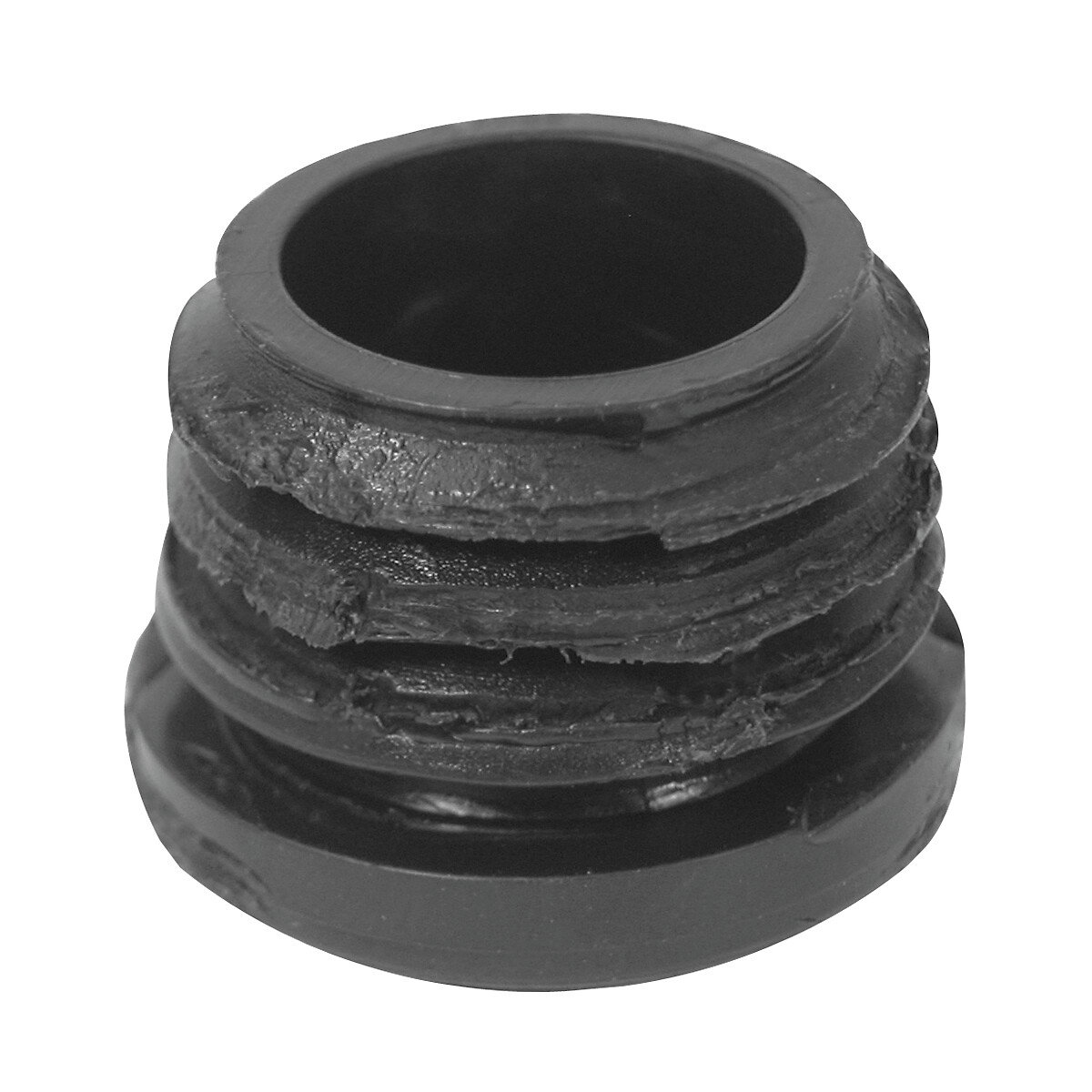 PUTKITULPPA PYÖREÄ 22MM MUSTA MUOVIA