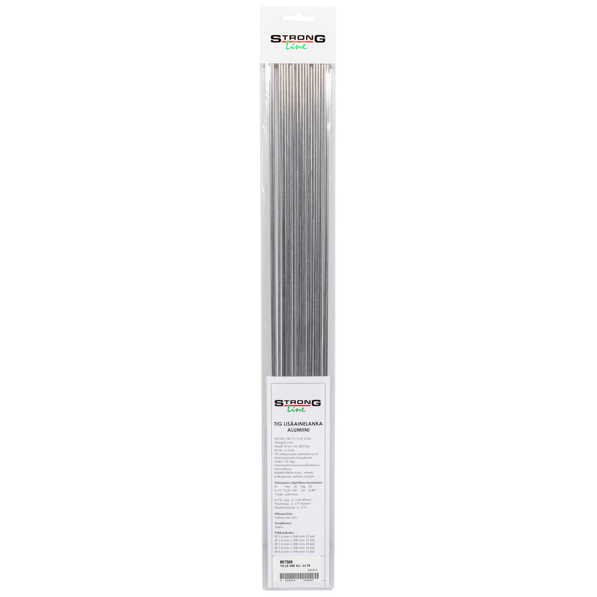 TIG LISÄAINE ALU  2,4 X500MM A5356 MG5 20 KPL