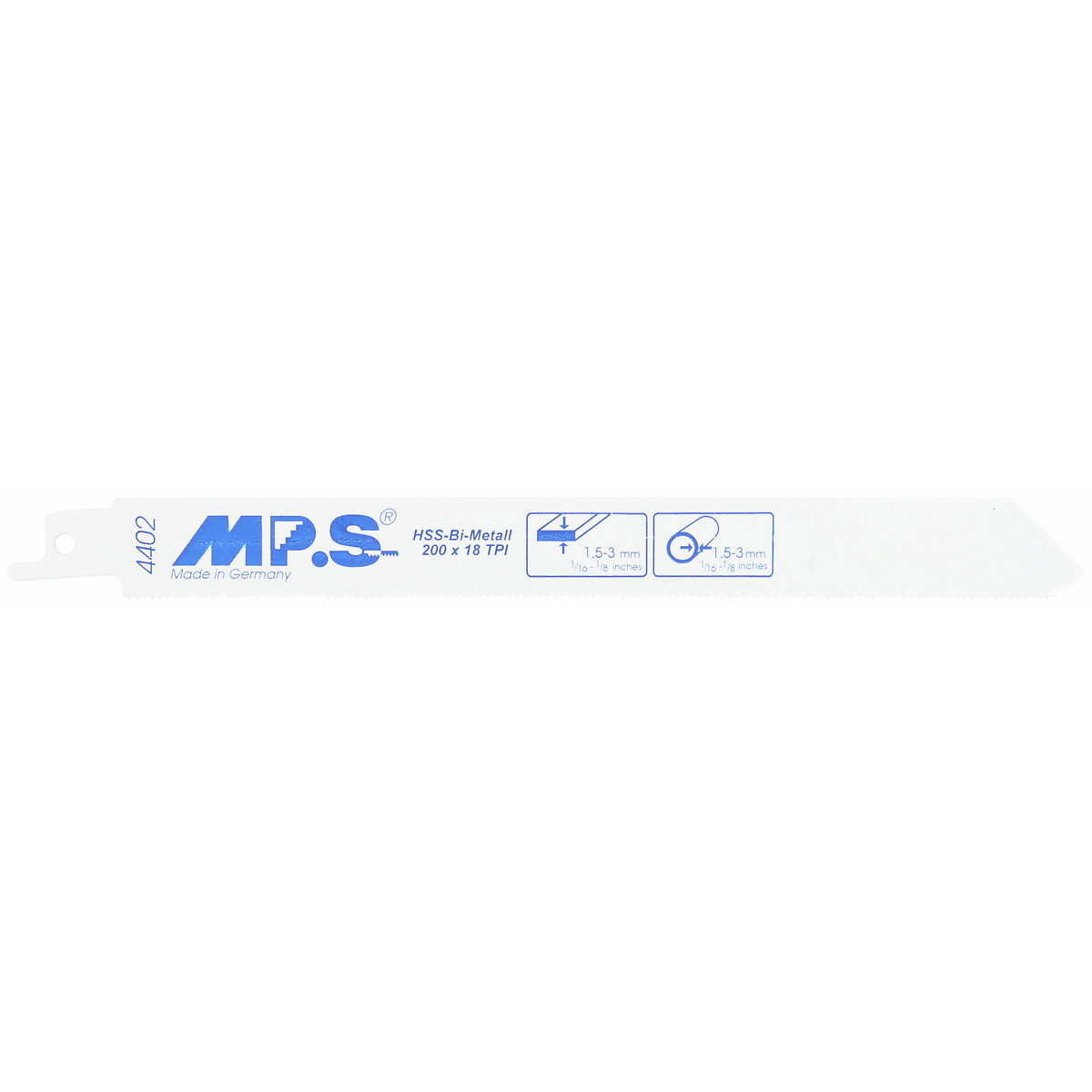 PUUKKOSAHANTERÄ 200MM BIM 18TPI 4402 METALLI 2KPL