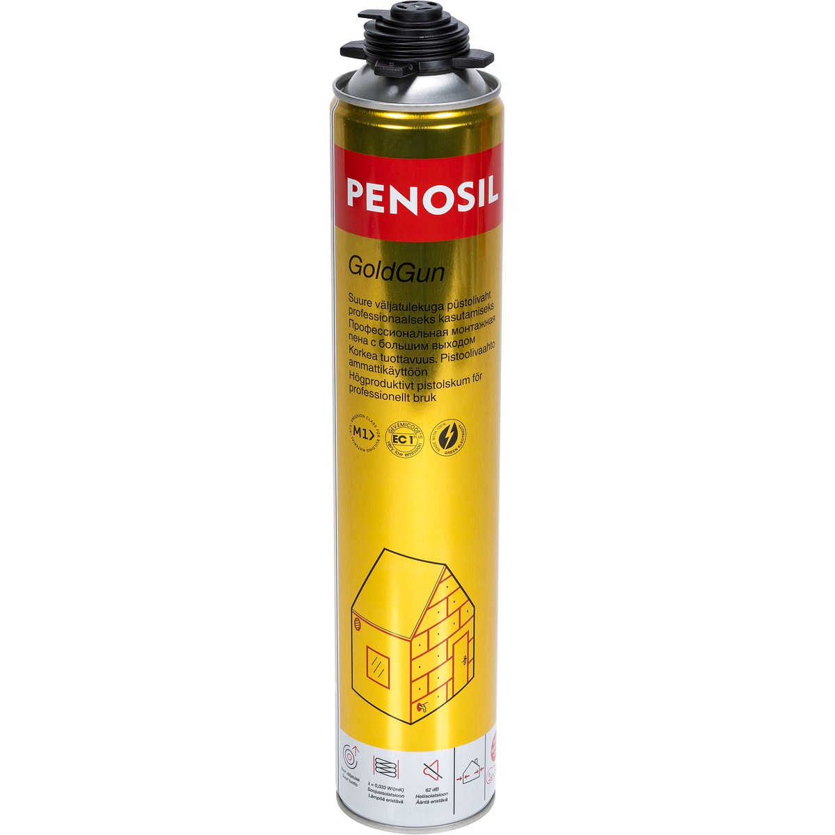 PU PISTOOLIVAAHTO 750ML PENOSIL GOLD GUN PROF.