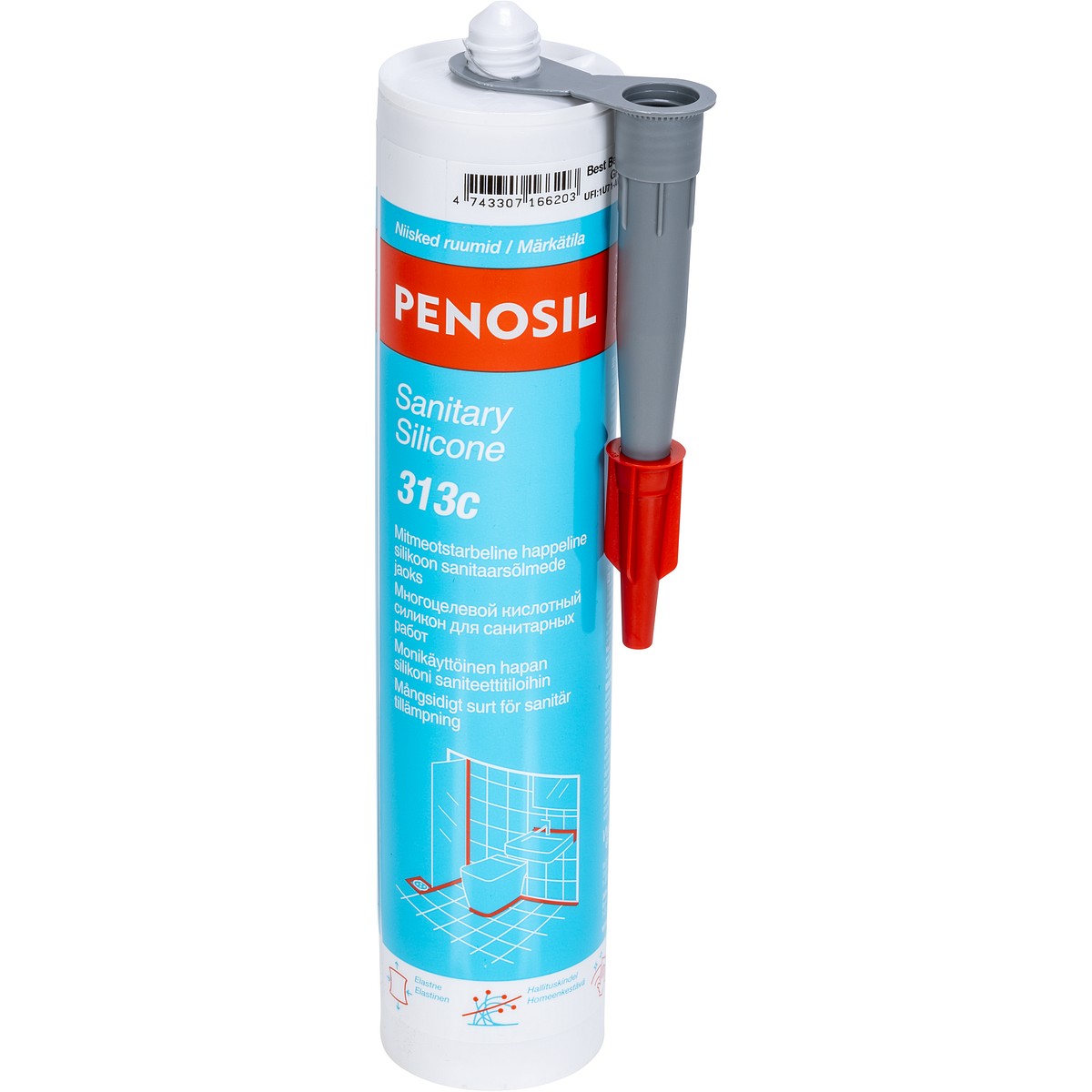 SILIKONI SANITEETTI 310ML HARM PENOSIL PROF.