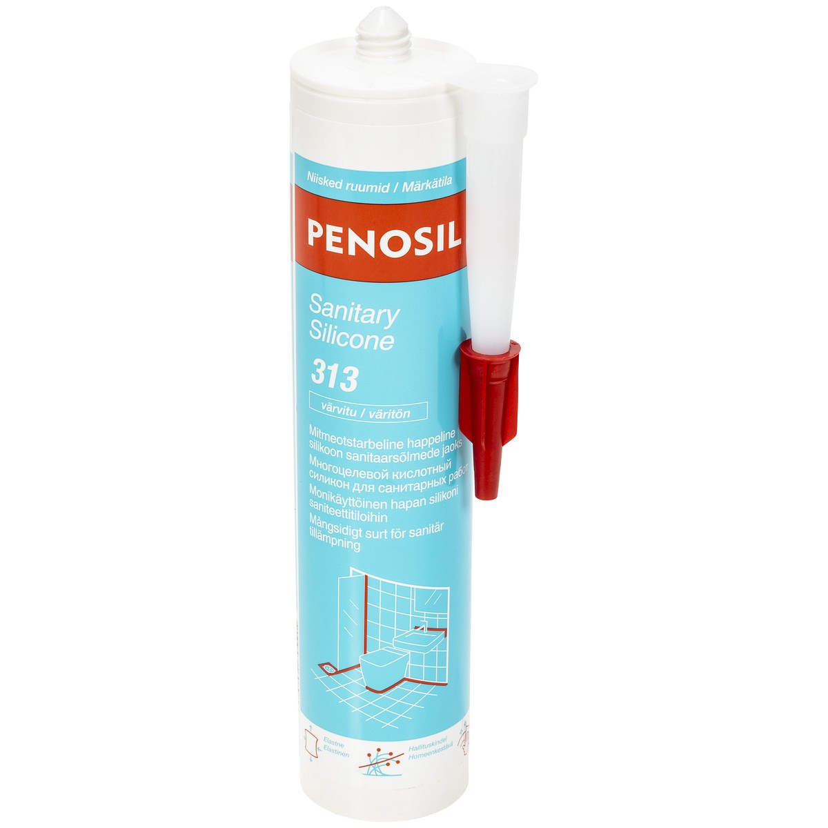 SILIKONI SANITEETTI 300ML VÄRITÖN PENOSIL PROF.