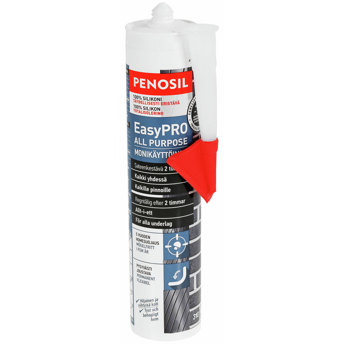 SILIKONI KIRKAS 310ML KAIKILLE PINNOILLE