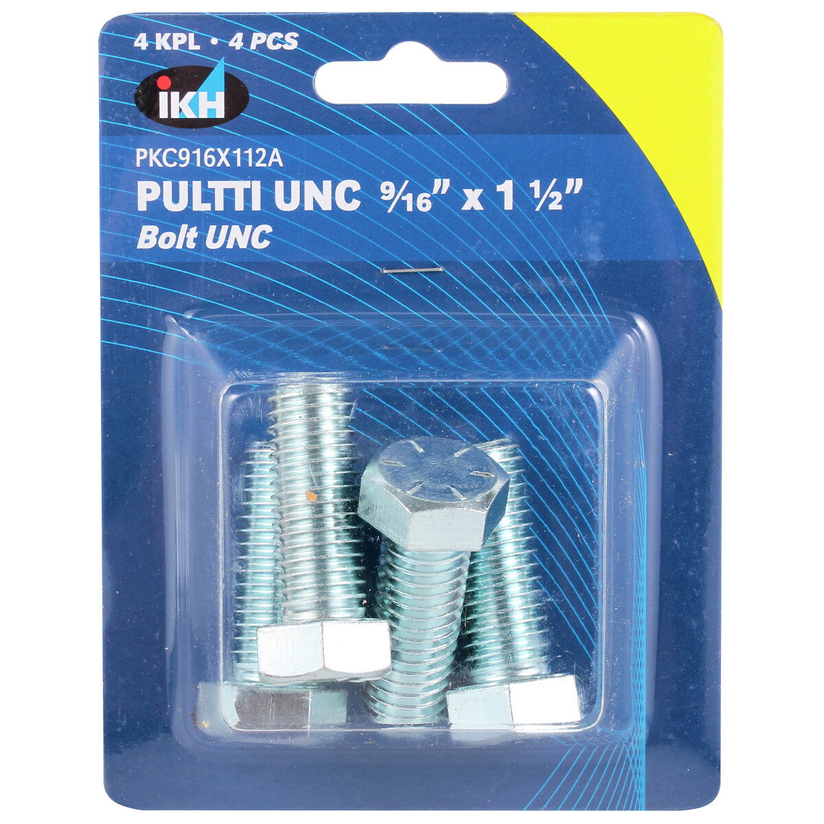 PULTTI UNC 9/16X1 1/2" 4KPL SINKITTY