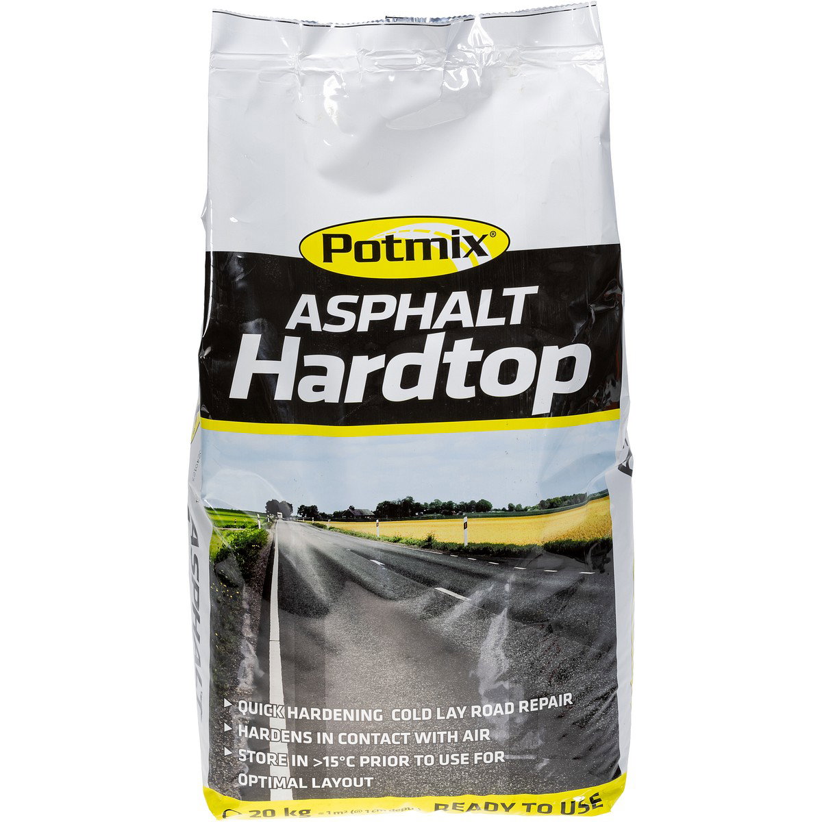 POTMIX ASFALTIN PAIKKAUSMASSA HARDTOP 20KG SÄKKI