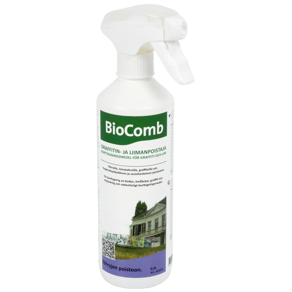 GRAFFITIN JA LIIMANPOISTAJA 0,5L SPRAY BIOCOMB