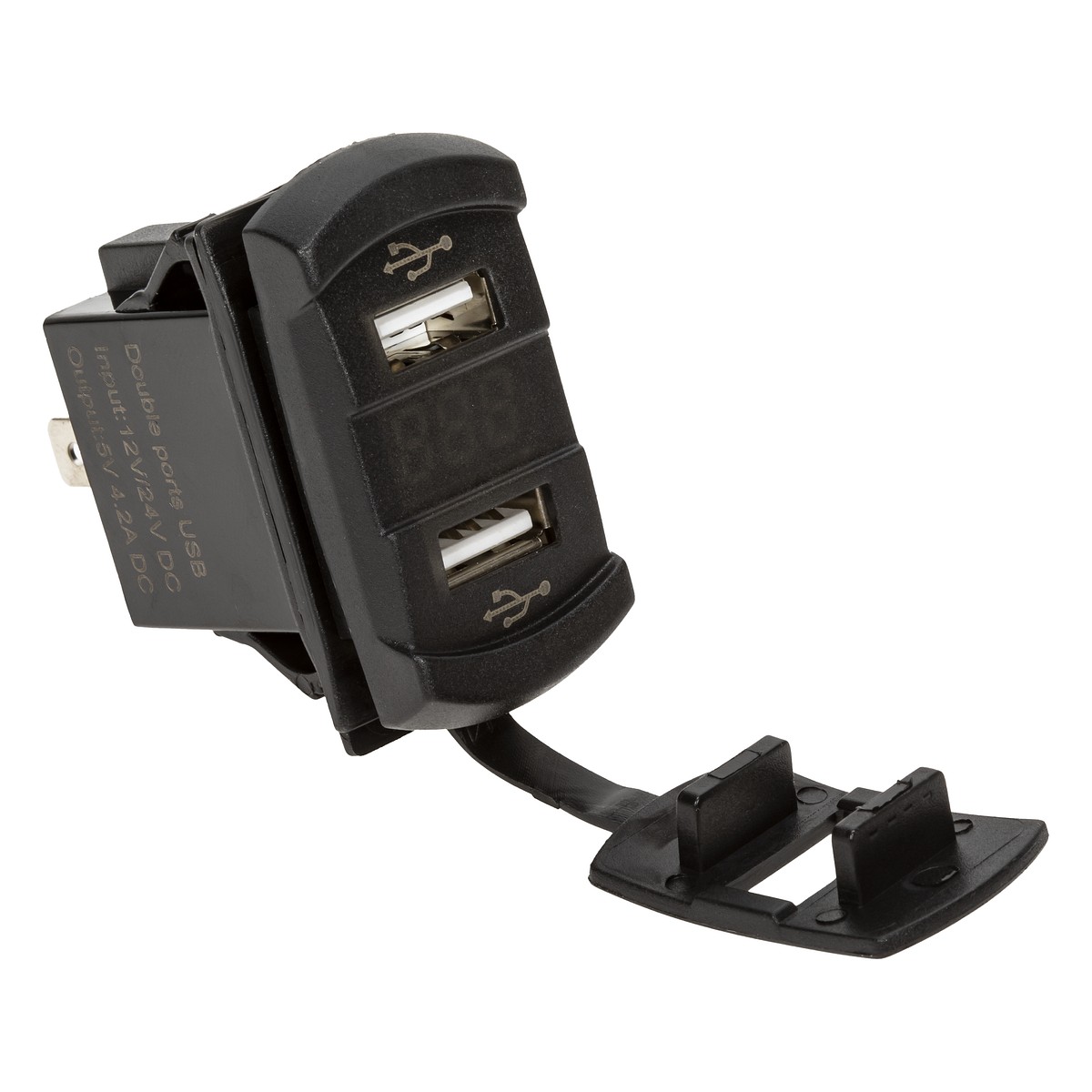 USB-LATURI JA JÄNNITEMITTARI 44X25MM