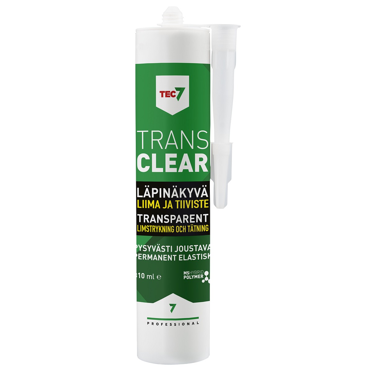 KIRKAS  LIIMA- JA TIIVISTYSMASSA 310ML TRANS
