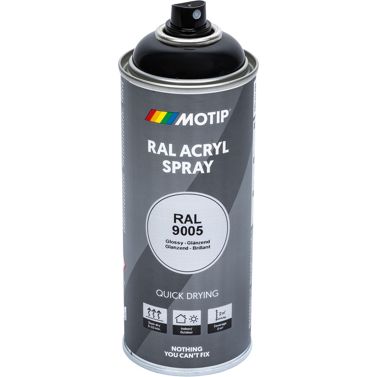 SPRAYMAALI MUSTA KIILT. RAL9005 AKR. 400ML