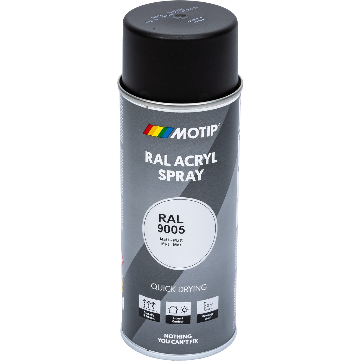 SPRAYMAALI MUSTA MATTA RAL9005 AKR.  400ML