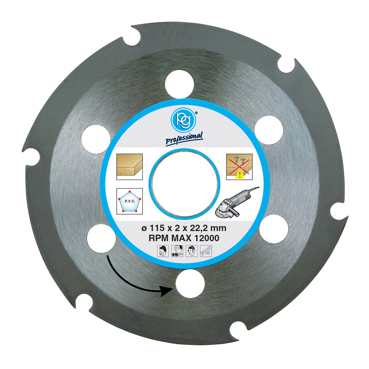 KATKAISULAIKKA 115X2,0X22,2MM PUU / PVC