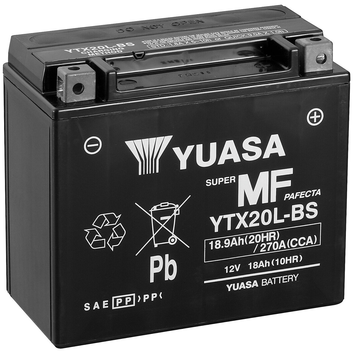 AKKU YUASA  MP 18,9AH AGM -+ 175X87X155